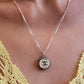 SILVER AND IVORY CHANEL PARIS VINTAGE BUTTON NECKLACE