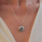 SILVER ON SILVER CHANEL VINTAGE BUTTON NECKLACE