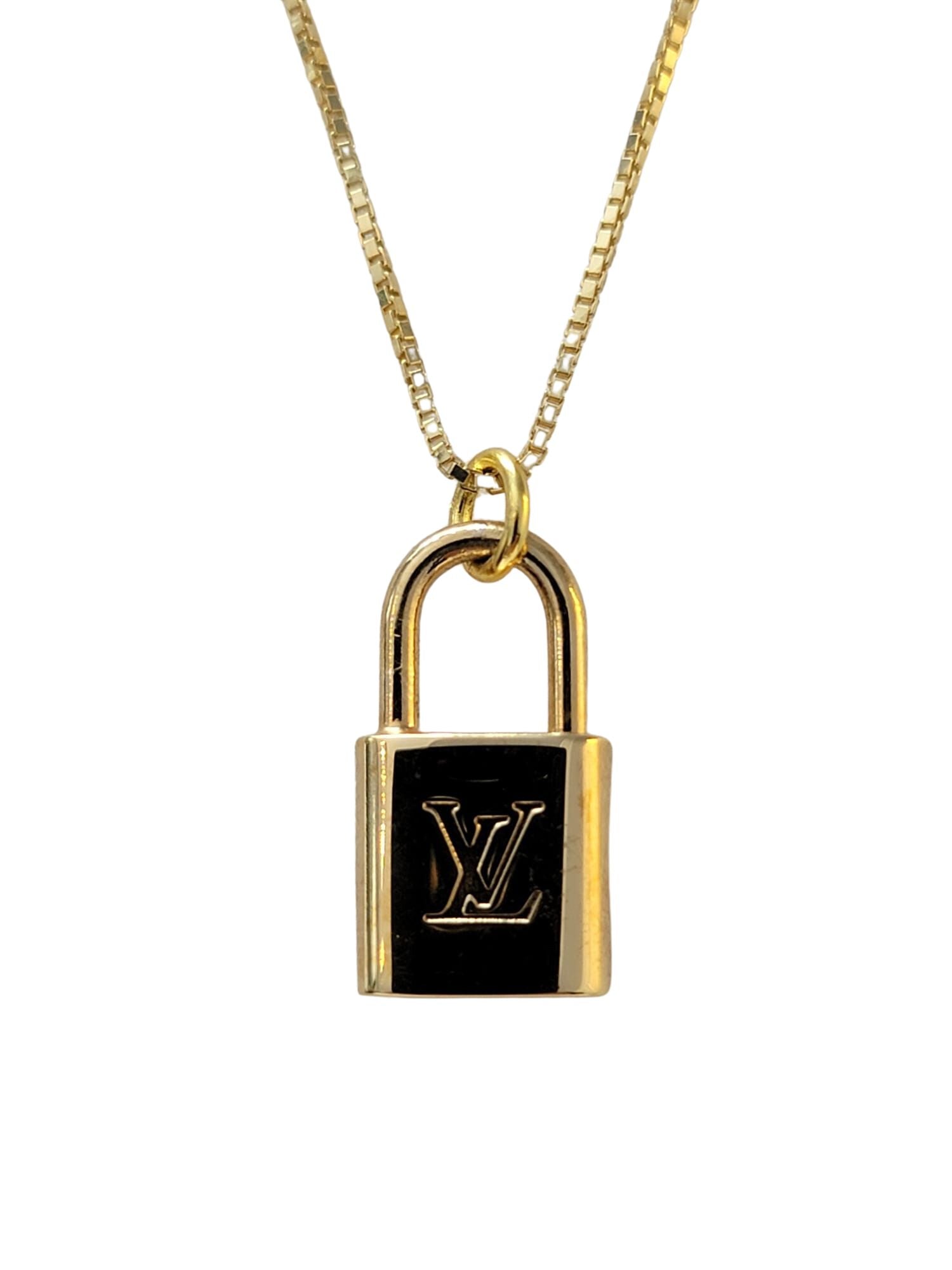 Vintage Louis Vuitton Lock Necklace curated on LTK